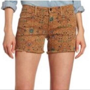 Joe’s Jeans Ethnic Wallpaper Print Cut-off Shorts